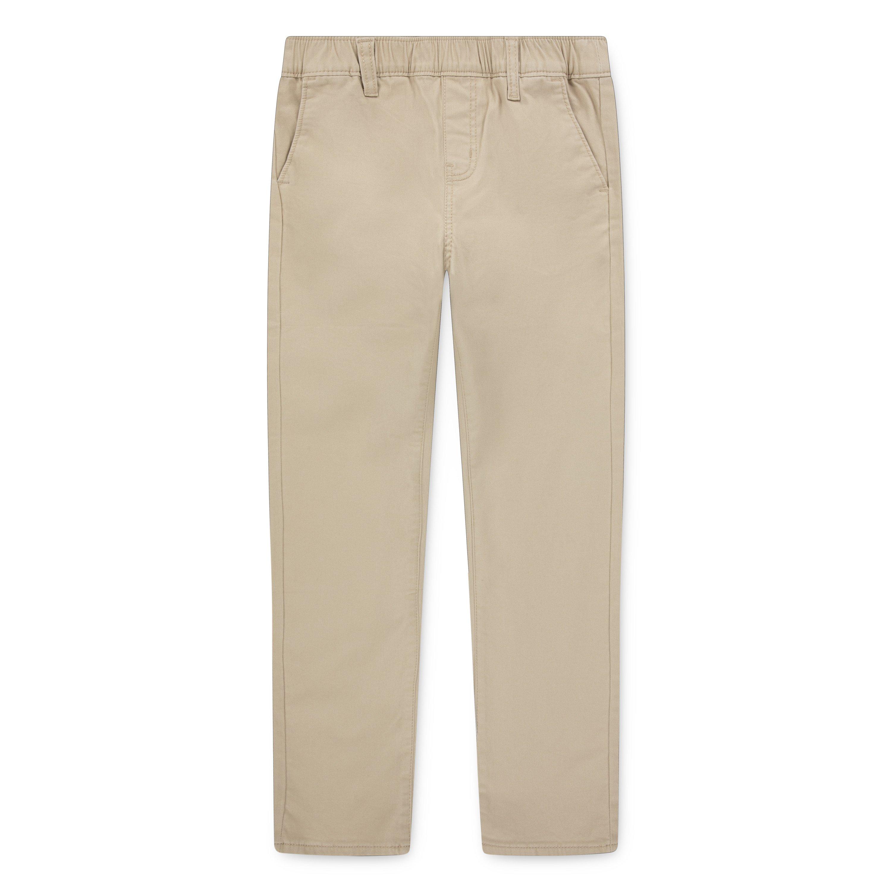 Levi's Big Girls' Pull on Uniform Pants - Beige - BEIGE